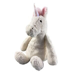 Jellycat Bashful Unicorn Cream Rainbow Horn Plush Stuffed Animal Toy Floppy